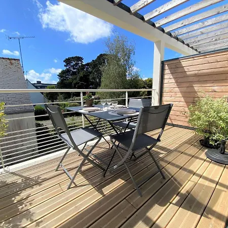 公寓 Duplex Lumineux A Benodet: Et Thalasso A Pied, Terrasse, Parking Et Abri Velo Inclus - Fr-1-481-117 贝诺代